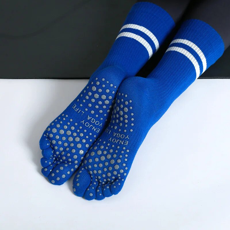 Grip Sock Yoga - Frauen Atmungsaktive Yoga Socken Mid-rohr Nicht-slip