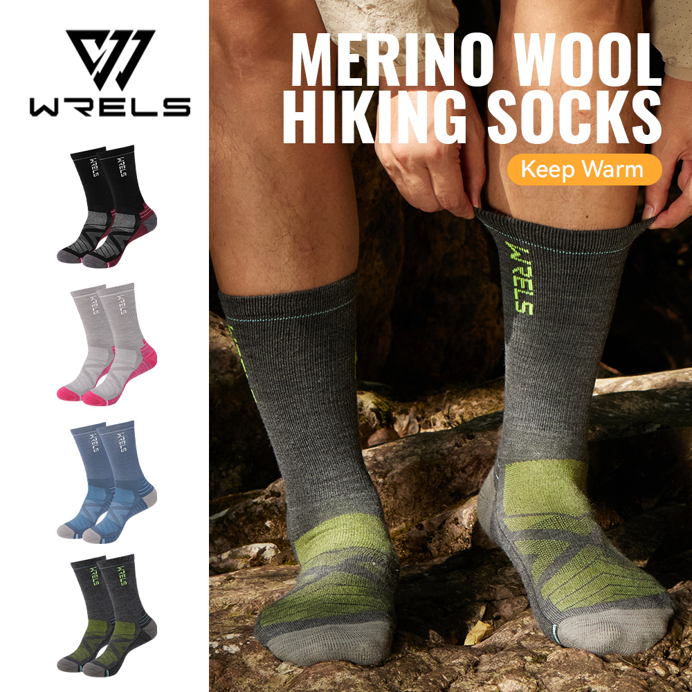 Wool Hiking Sock - WRELS 1/2/3 Socken aus Merinowolle, thermische