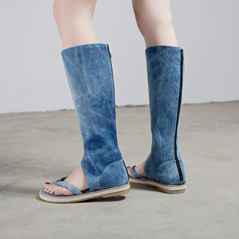 Damen Sommer Denim Kniehohe Co – Knee High Sock Women Bewertung und Preis