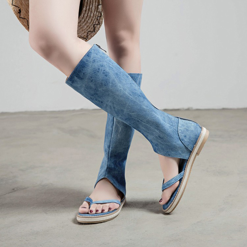 Damen Sommer Denim Kniehohe Co – Knee High Sock Women Bewertung und Preis