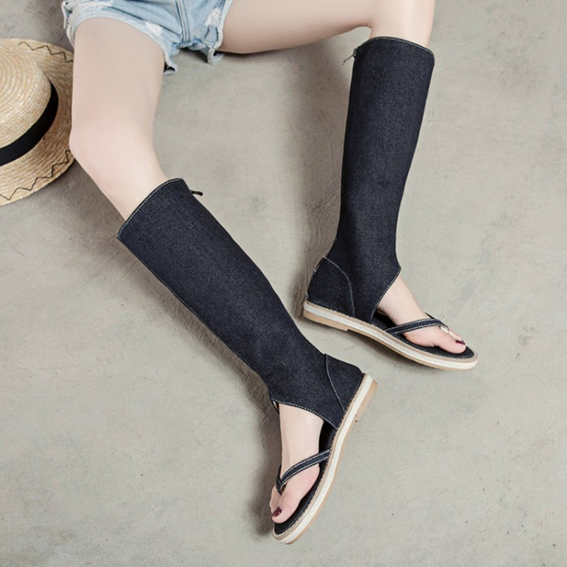 Damen Sommer Denim Kniehohe Co – Knee High Sock Women Bewertung und Preis