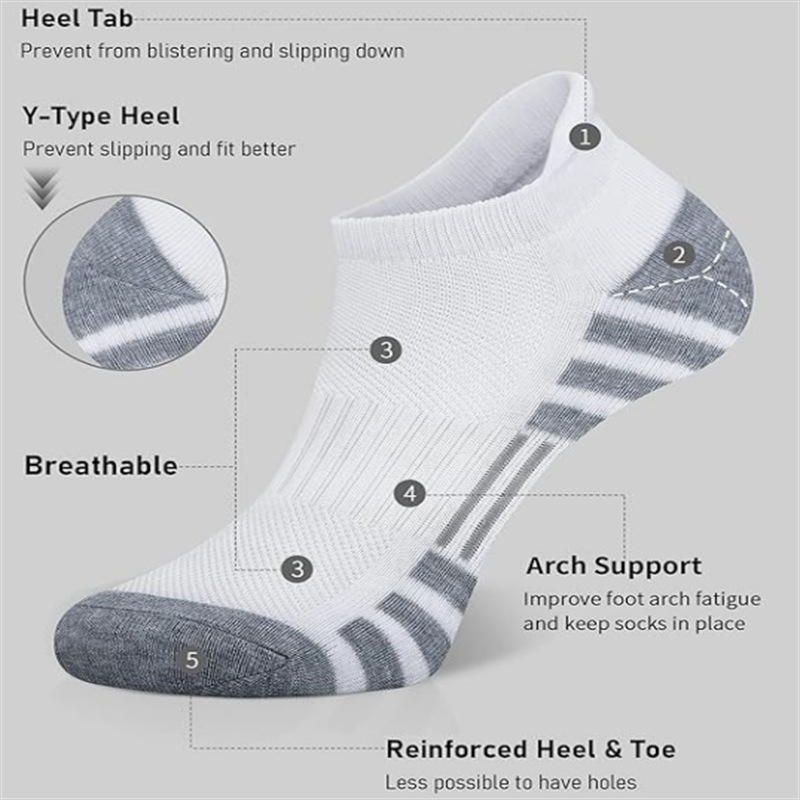 6/24 Paar Gepolsterte Atmungsa – Ankle Sock Low Cut Bewertung und Preis