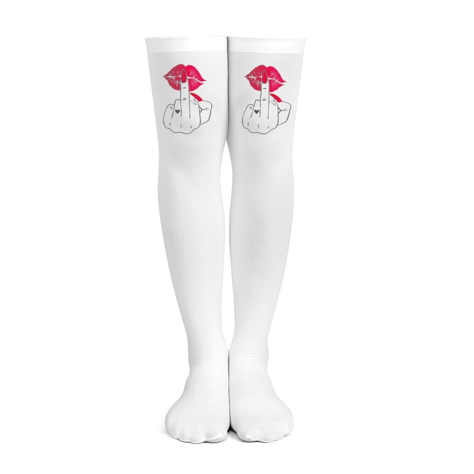 Weiße Damen-Overknee-Socken mi – Knee High Sock Women Bewertung und Preis